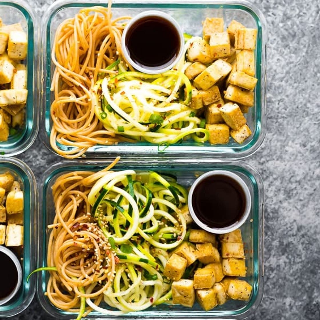 Spicy Tofu Noodles Meal Prep