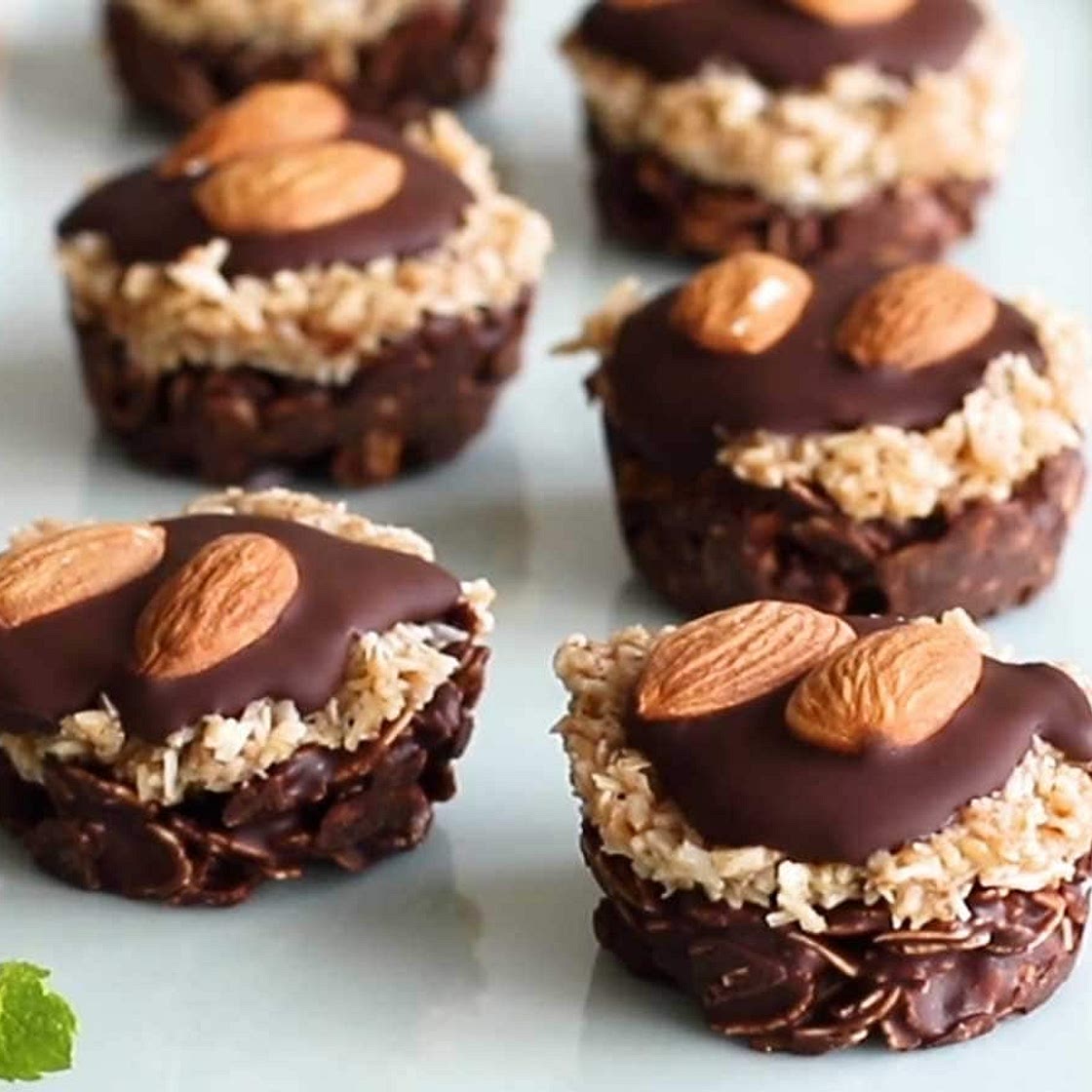 No Bake Almond Joy Cookies