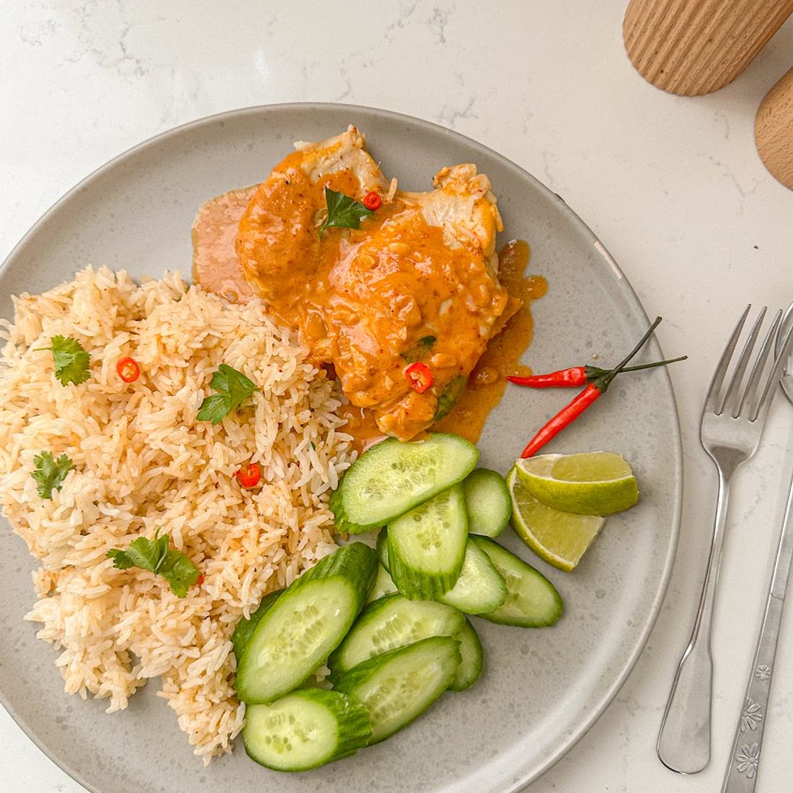 One Pot Coconut Curry Chicken and Rice