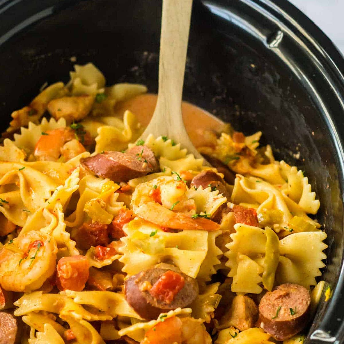 Slow Cooker Jambalaya Pasta