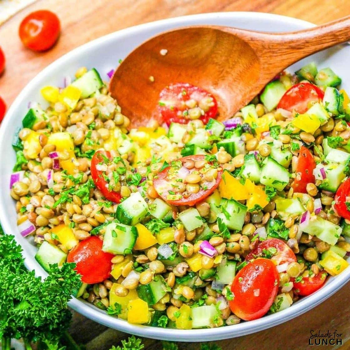 Vegan Lemon Lentil Salad Recipe