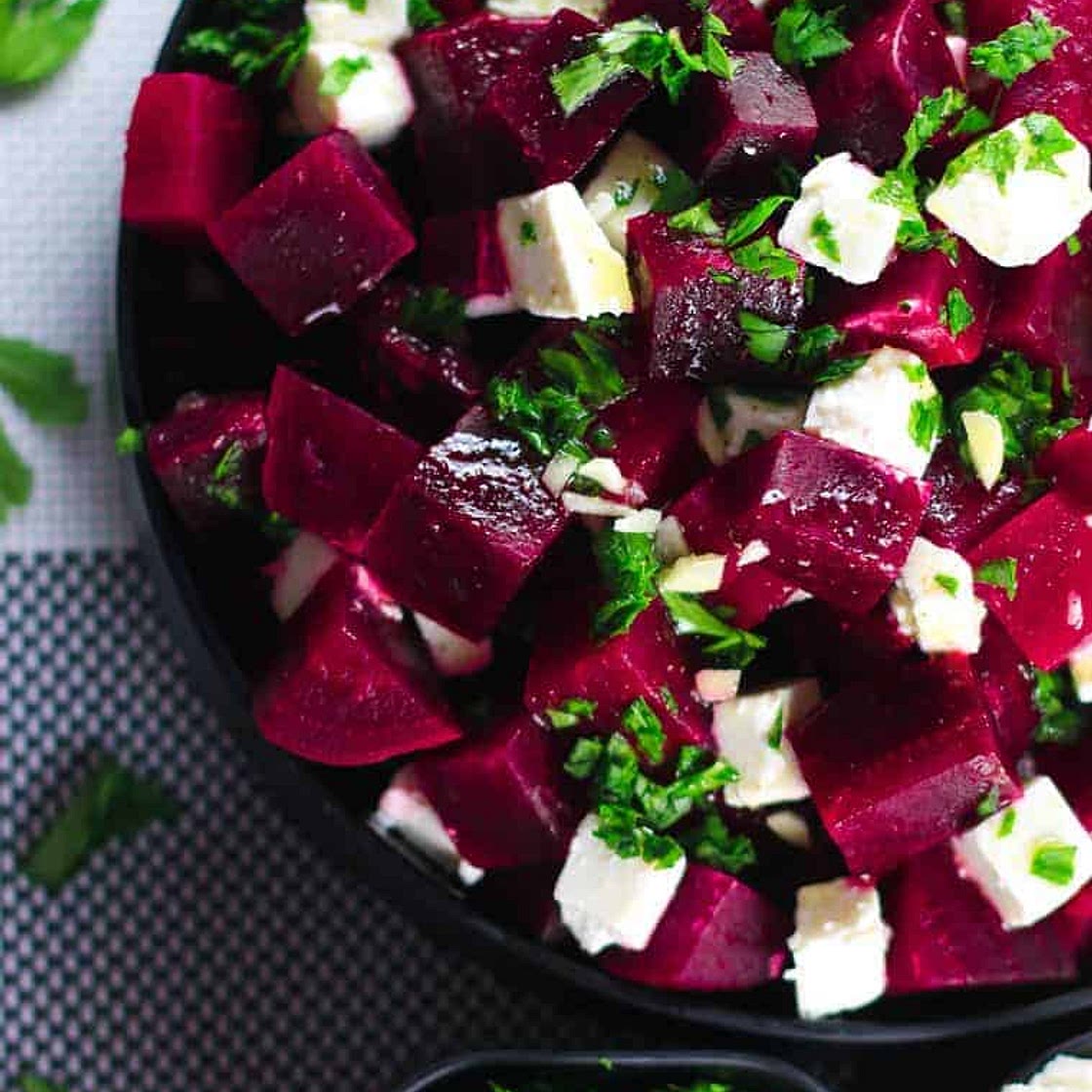 Beetroot and Feta Cheese Salad