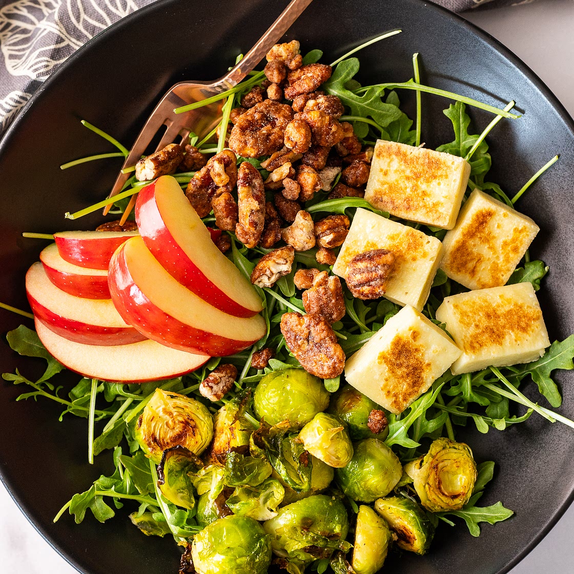 Dairy Free Halloumi Winter Salad (Gluten Free)