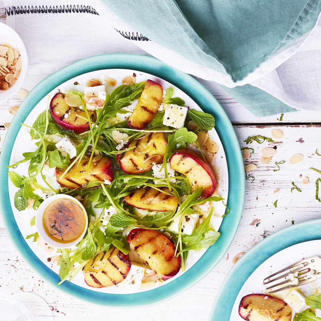 Pêches grillées à la plancha