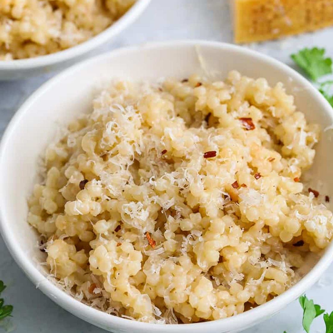 Garlicky Israeli Couscous Recipe