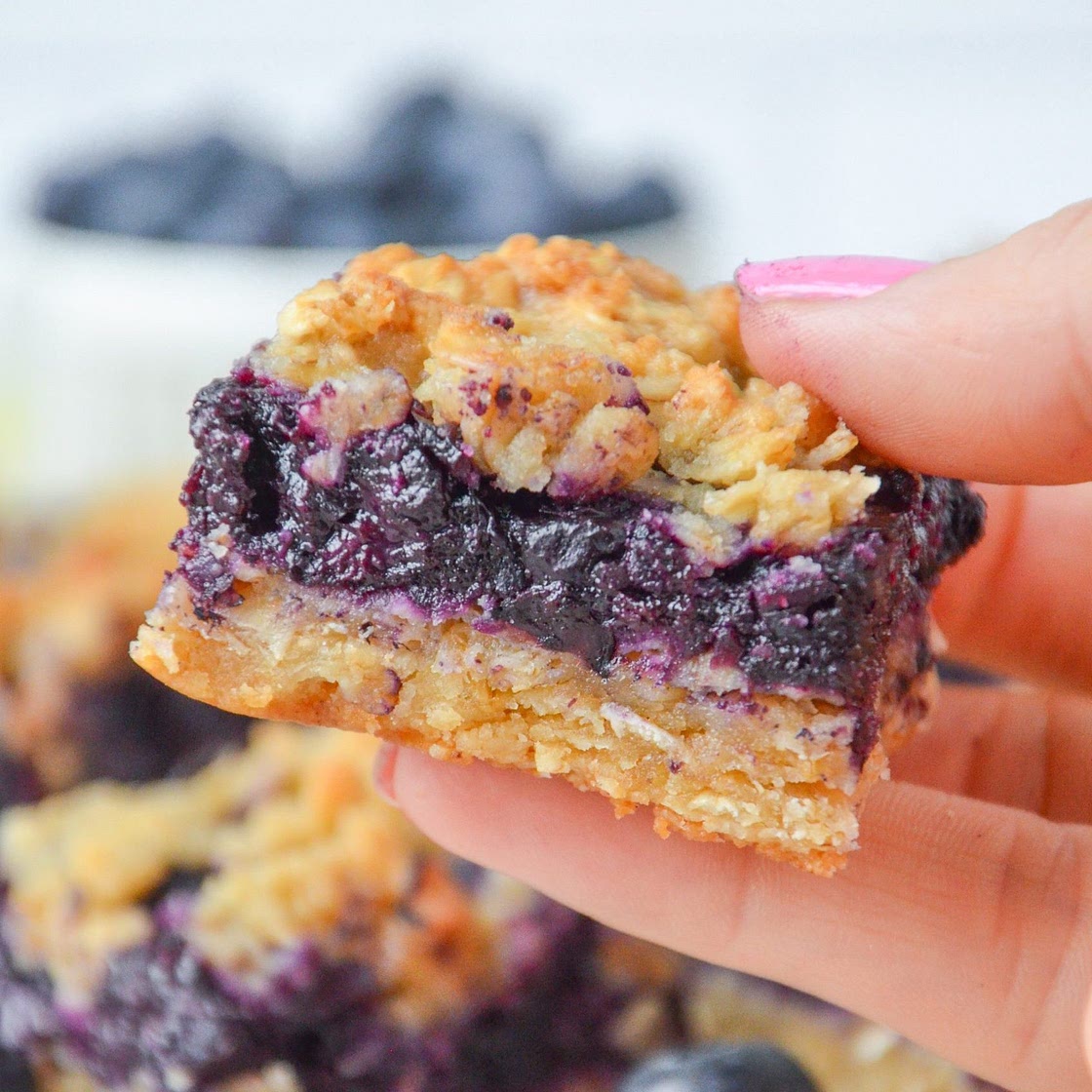Blueberry Oat Crumble Bars (Starbucks Copycat)
