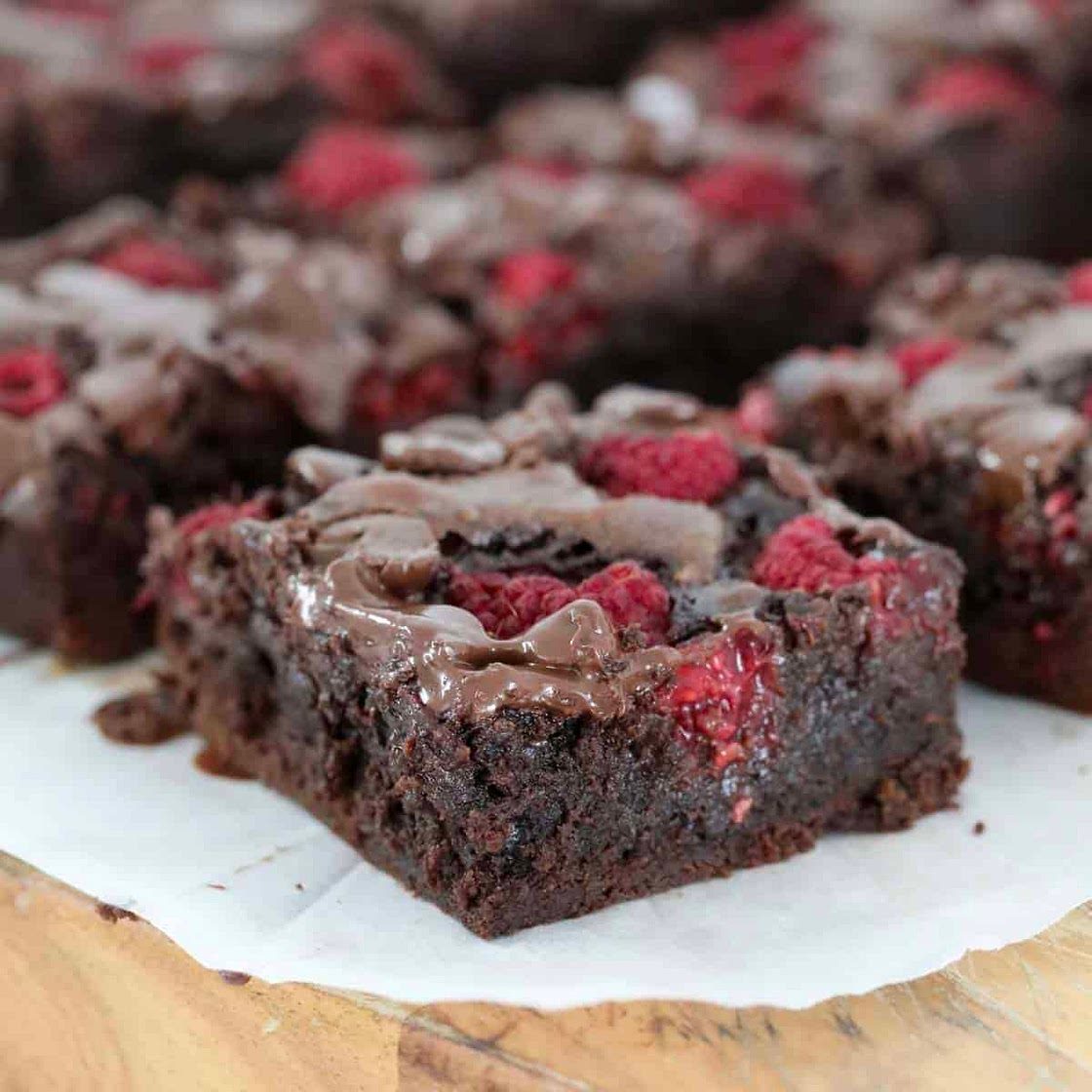 Chocolate Raspberry Brownies