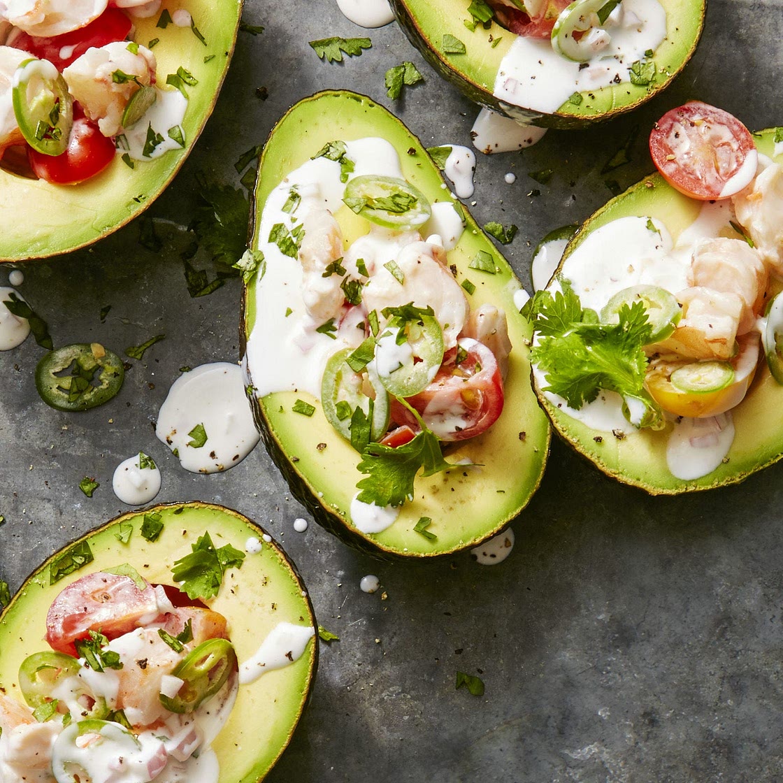 Citrusy Shrimp-Stuffed Avocados
