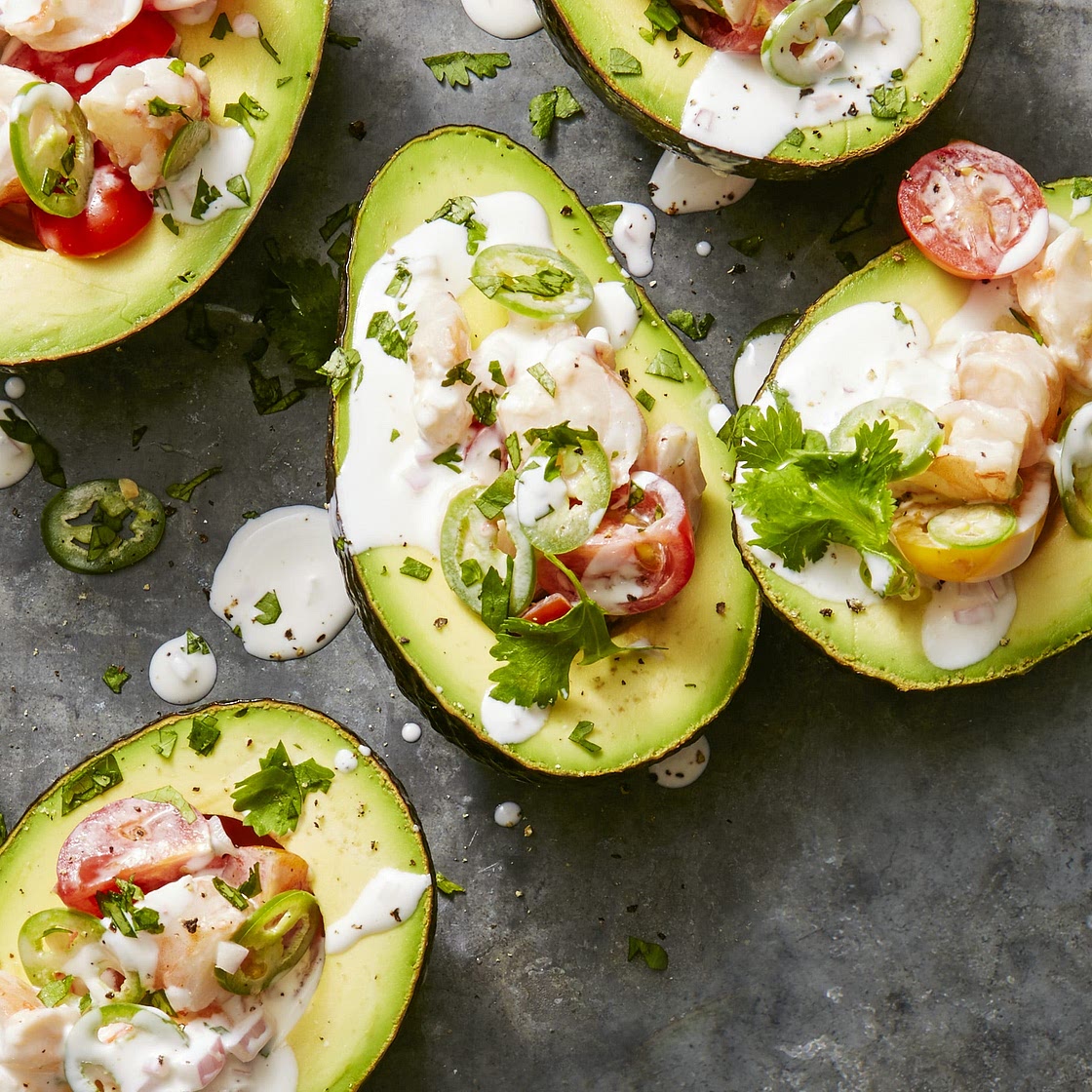 Citrusy Shrimp-Stuffed Avocados