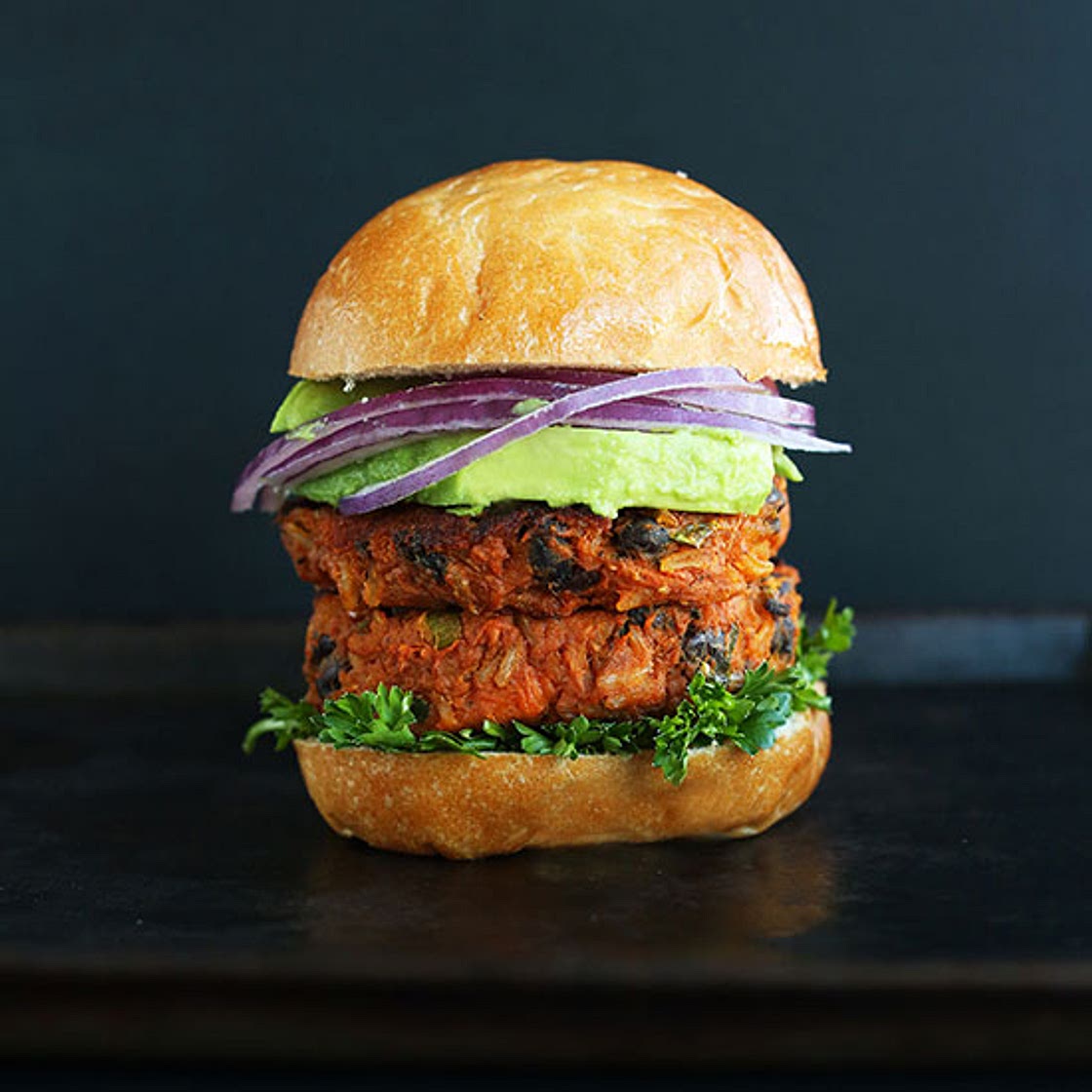 Sweet Potato Black Bean Burger