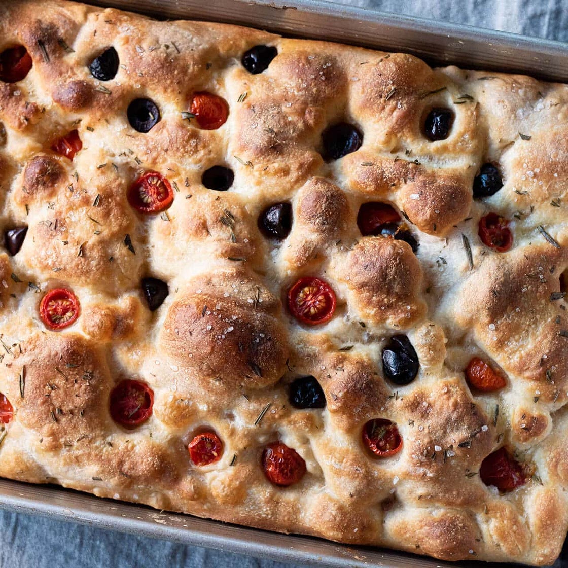 A Simple Sourdough Focaccia