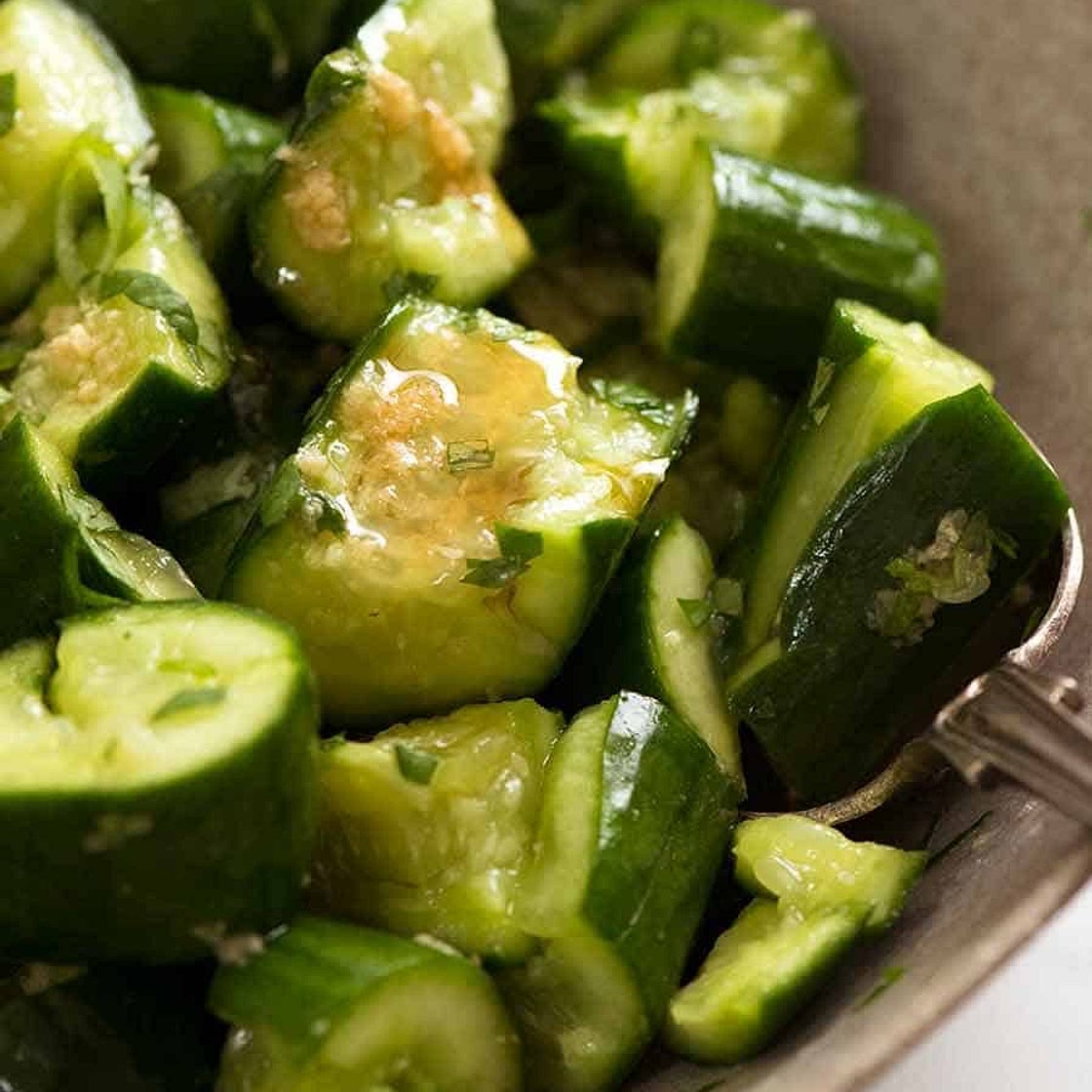 Smashed Cucumber Salad