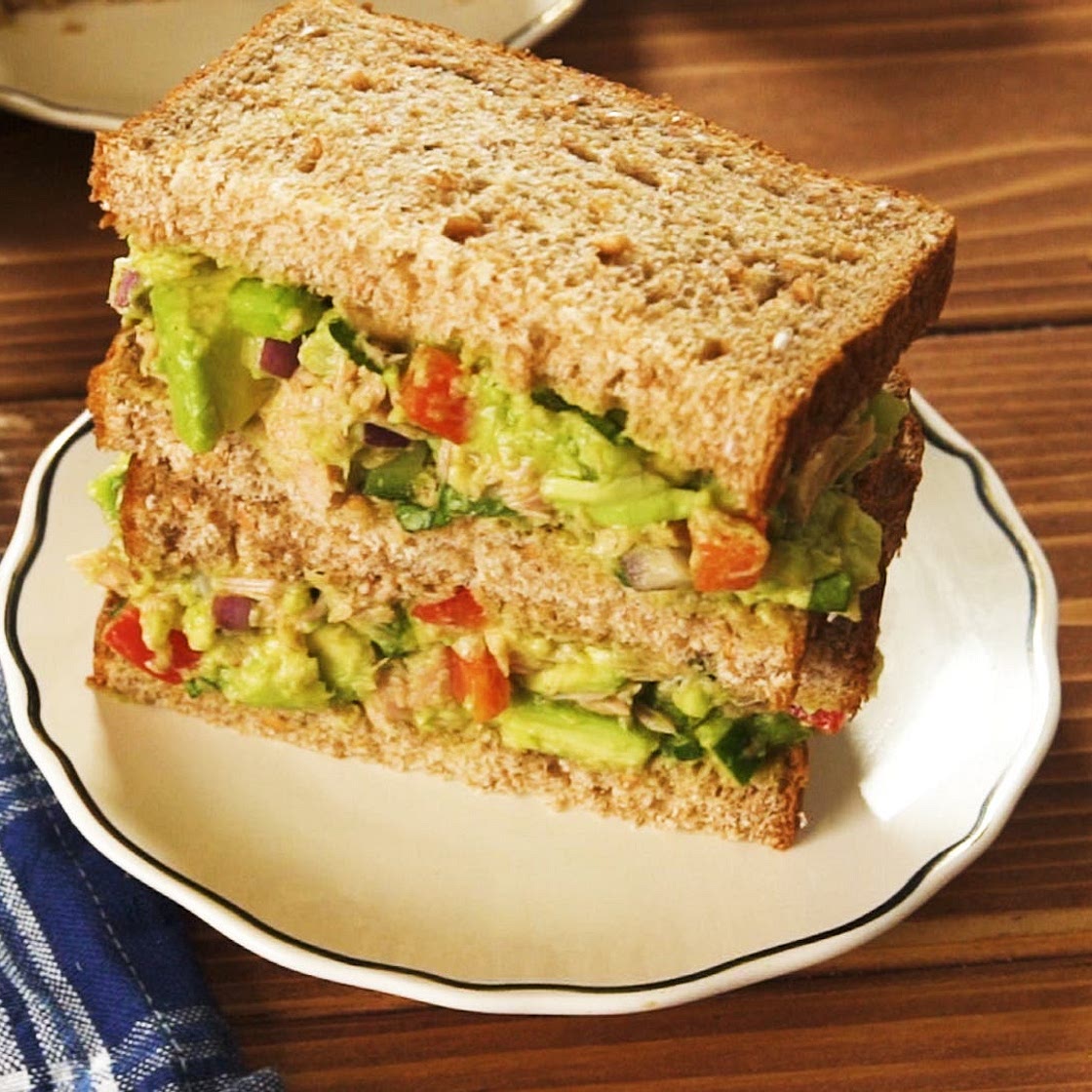 Avocado Tuna Sandwich