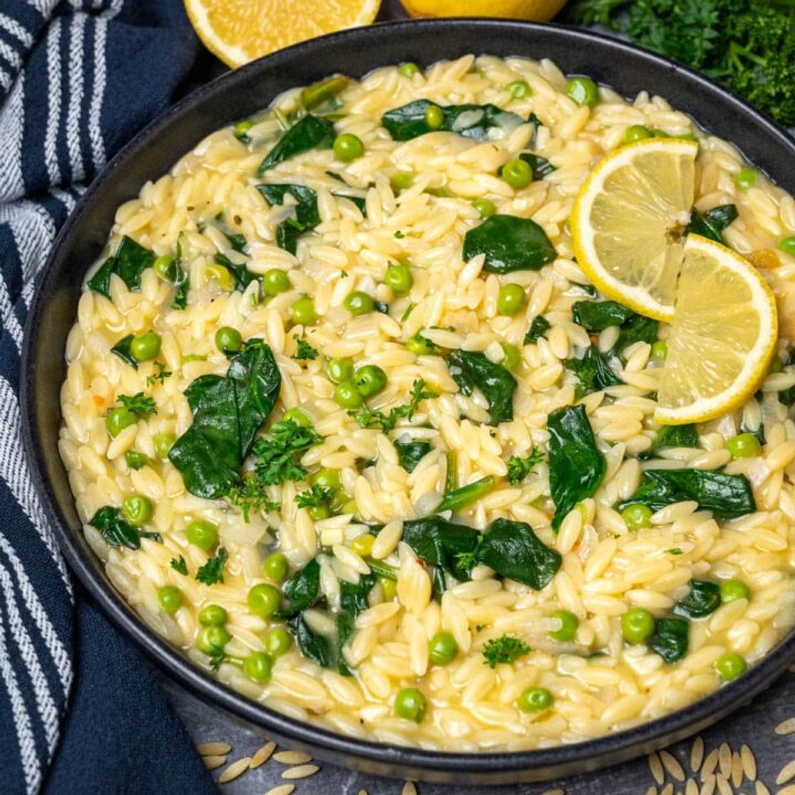Vegan Lemon Orzo