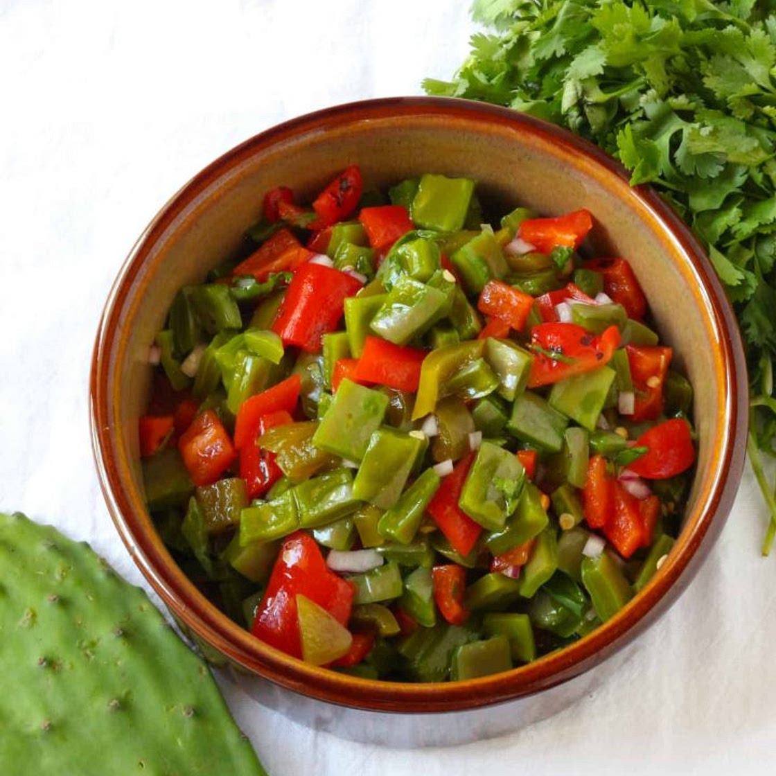 Nopalitos and Roasted Red Pepper Salad