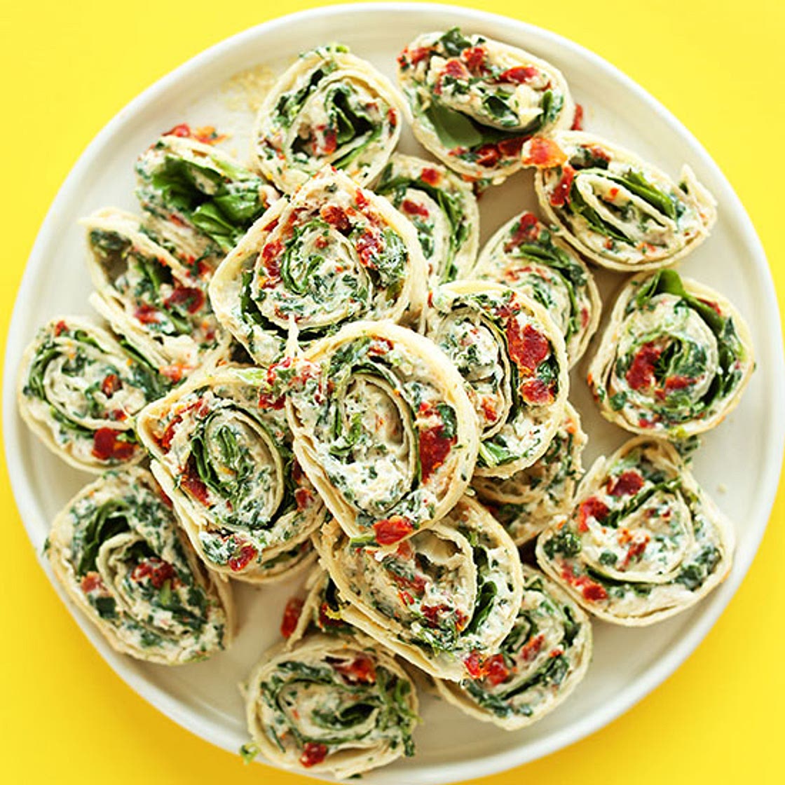 Sun-Dried Tomato and Basil Pinwheels