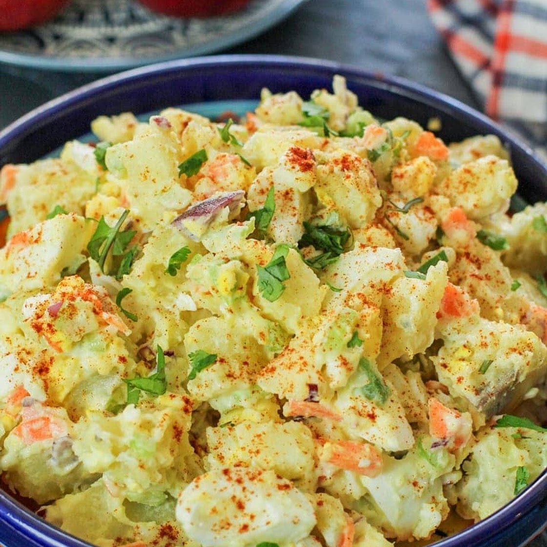 Puerto Rican Potato Salad with Apples