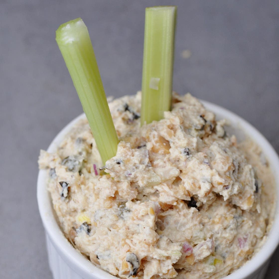 High protein vegan chickpeas tuna salad