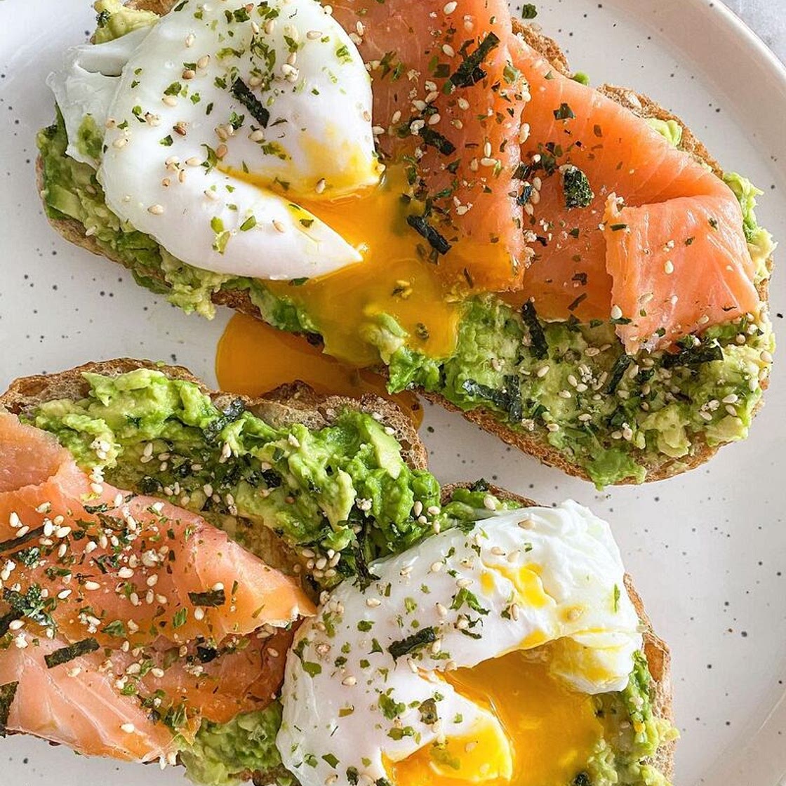Smoked Salmon and Poached Eggs on Avocado Toast