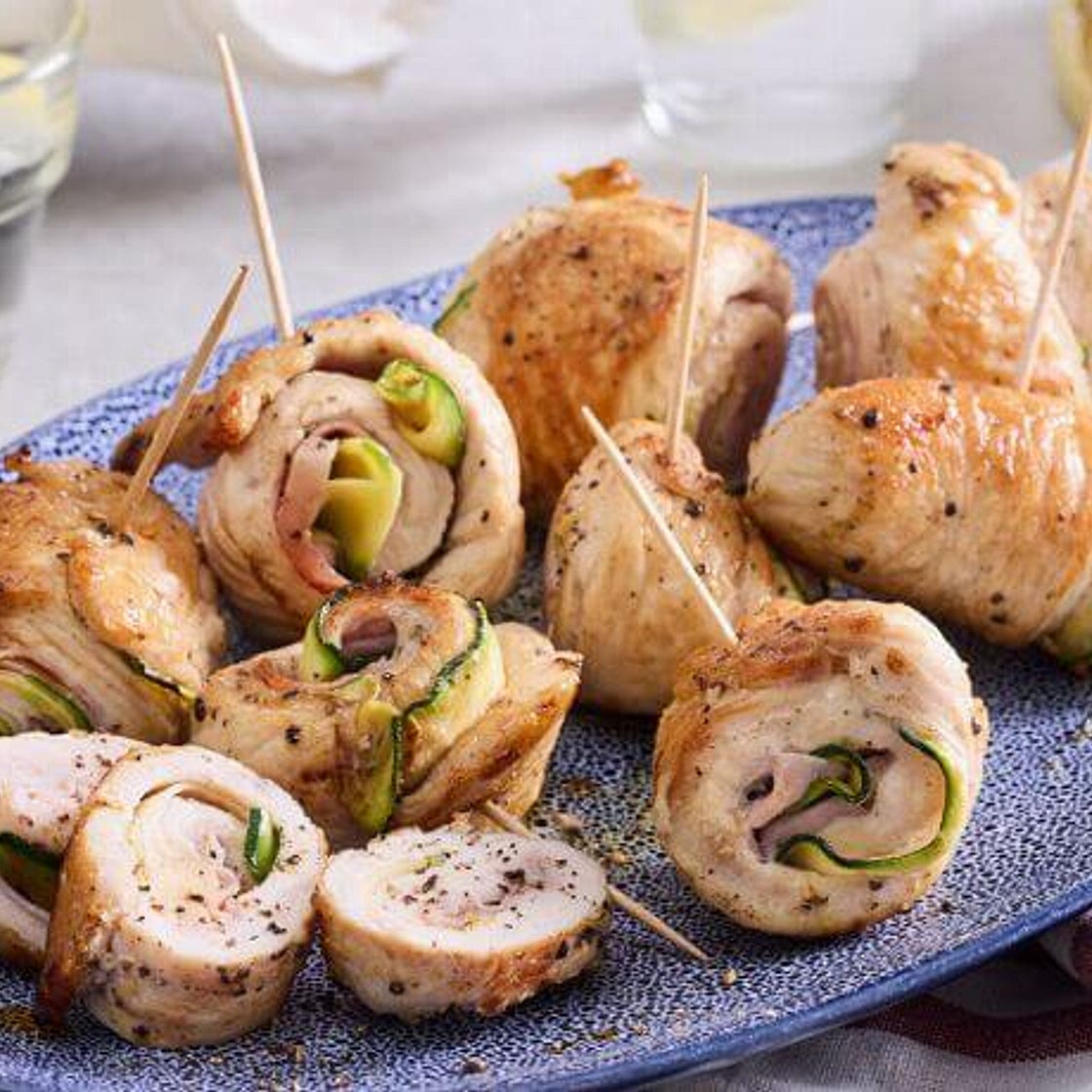 Puteninvoltini mit Zucchini