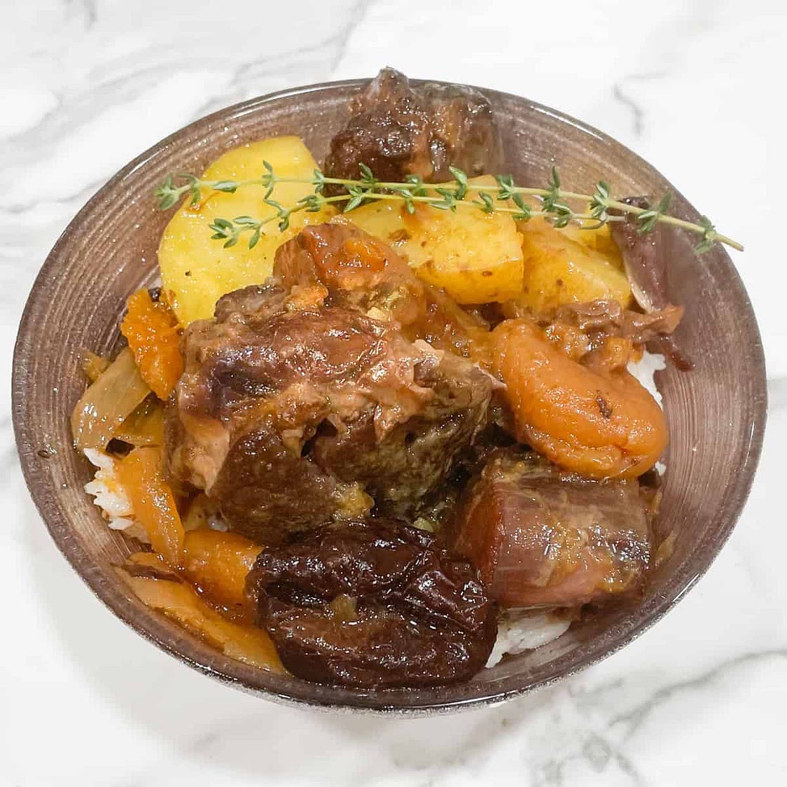 Slow Cooker Lamb Stew with Apricots