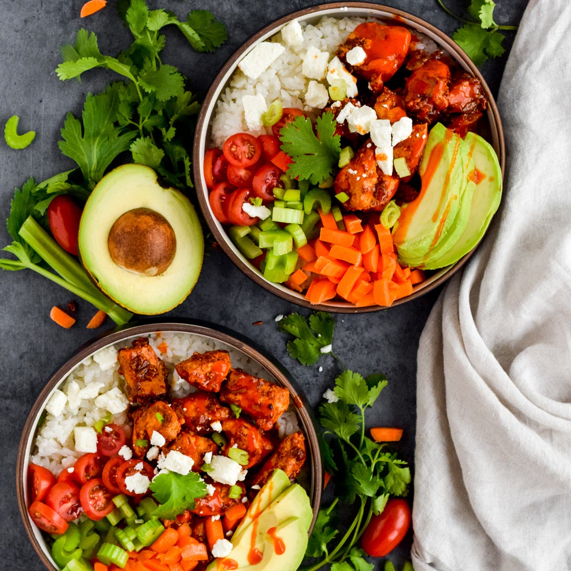 Buffalo Chicken Rice Bowl