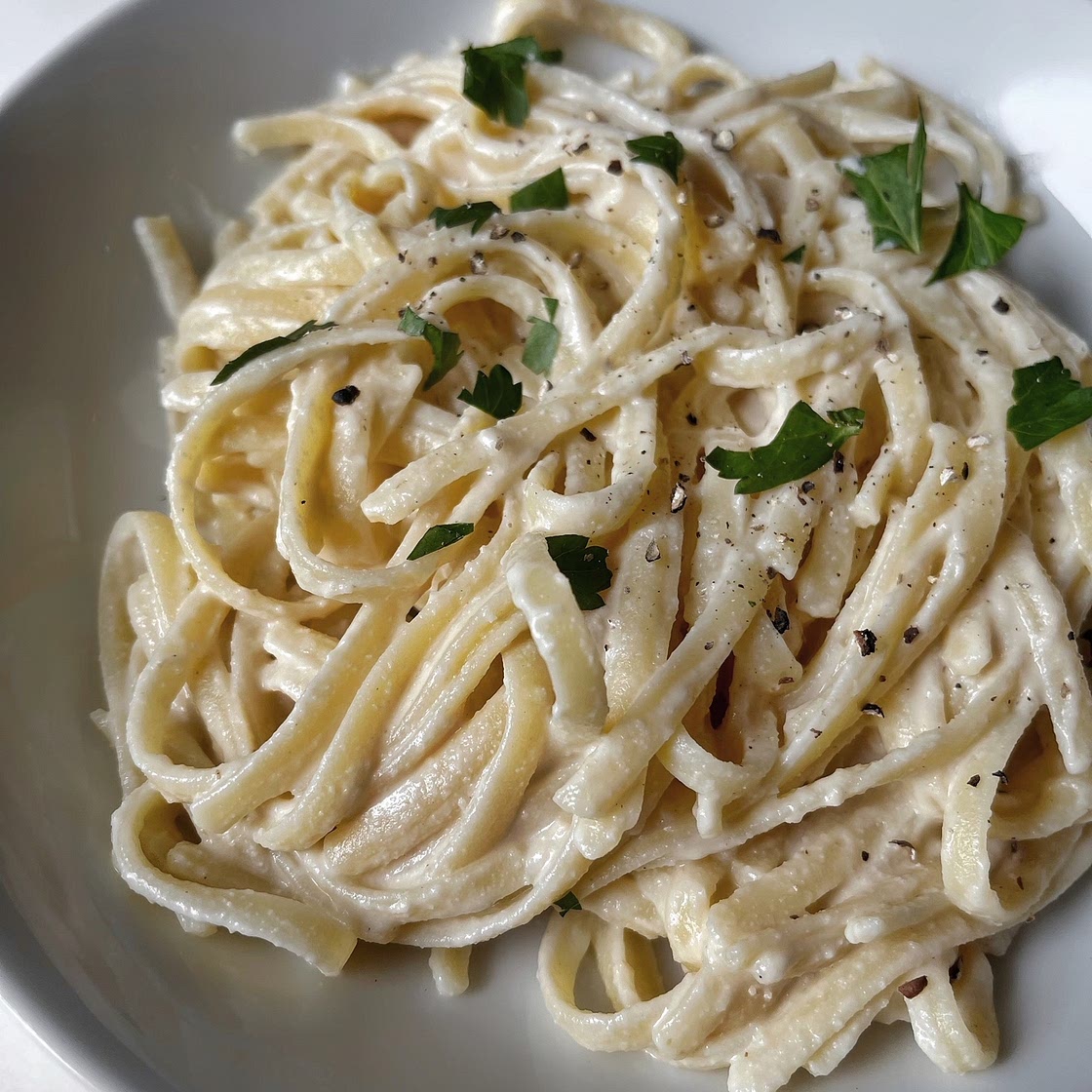 The Best Healthy Comfort Food? This Vegan Fettuccine Alfredo