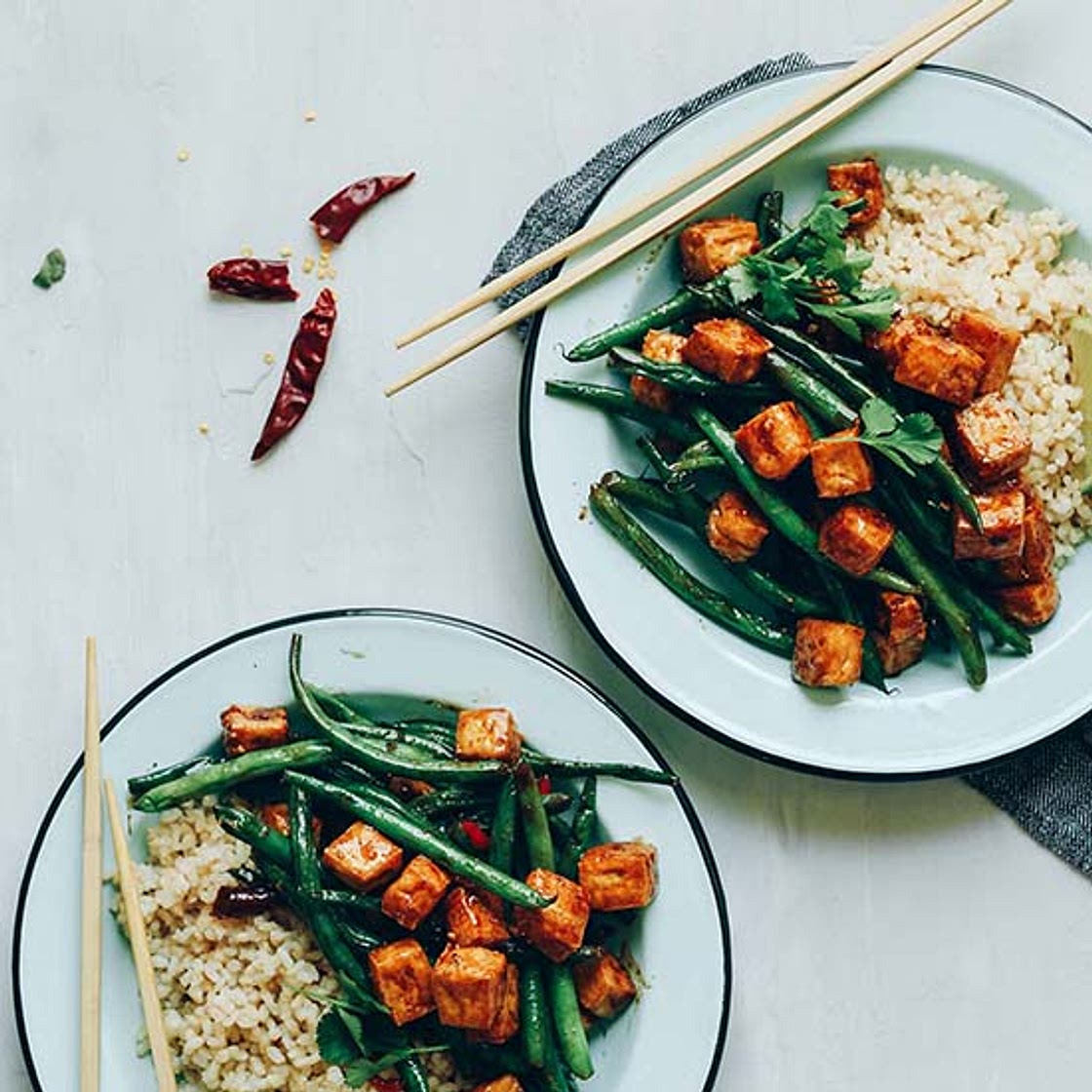 Almond Butter Tofu Stir-Fry