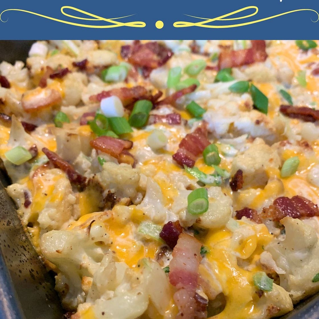 Loaded Cauliflower Casserole Side Dish Recipe