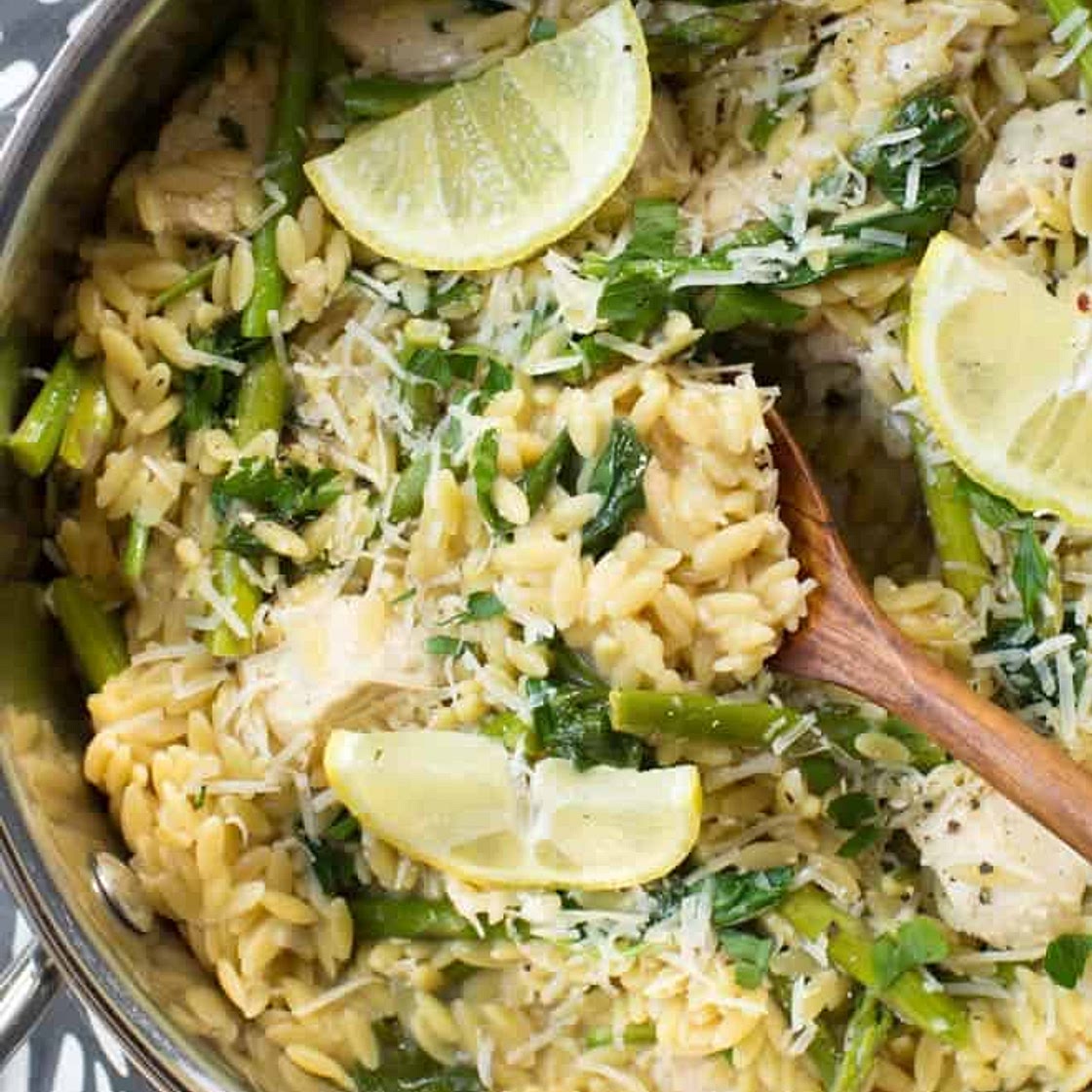 Lemon Chicken Orzo Pasta