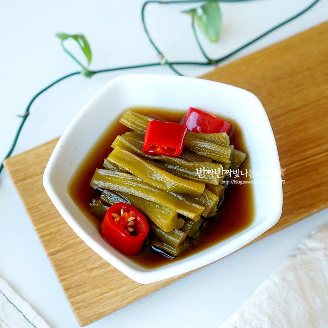 궁채장아찌 만들기 궁채나물 줄기상추 뚱채나물 궁채요리