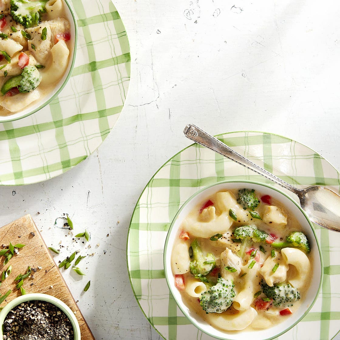 Creamy Mac-and-Cheese Chicken Soup