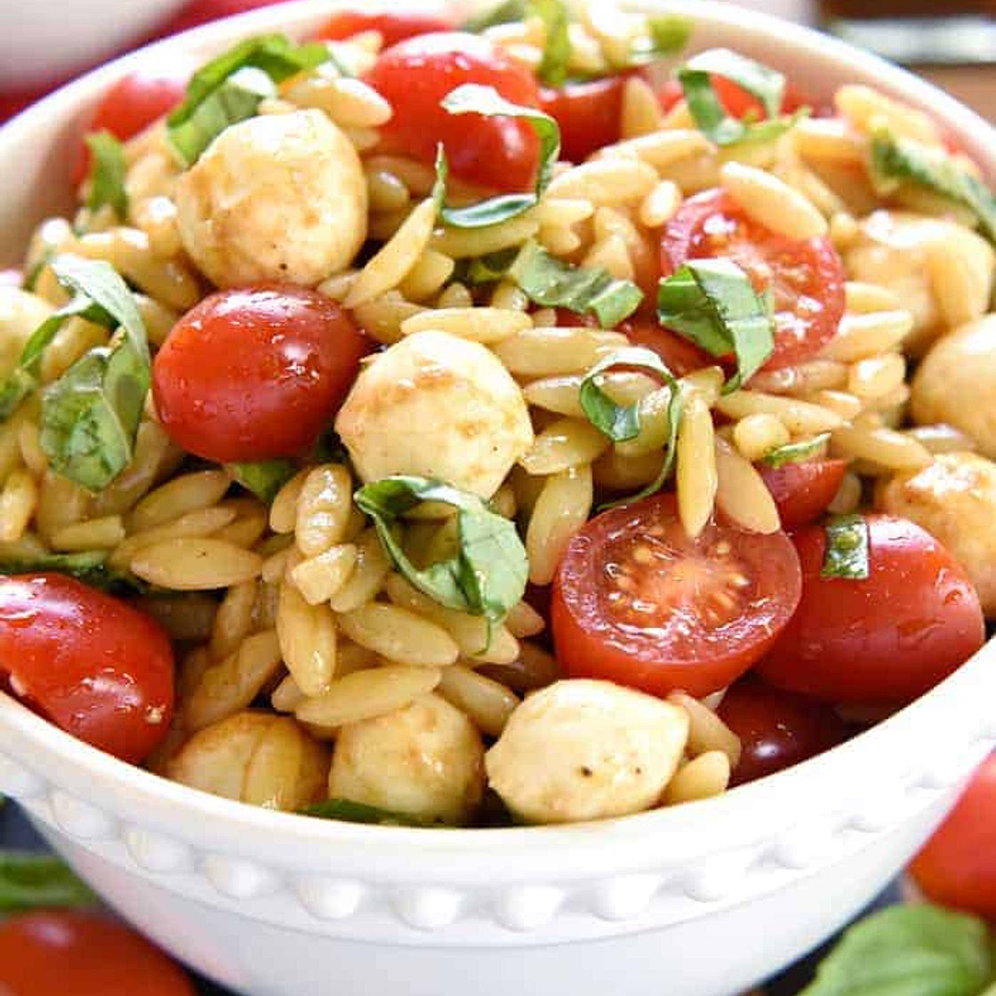Caprese Orzo Salad