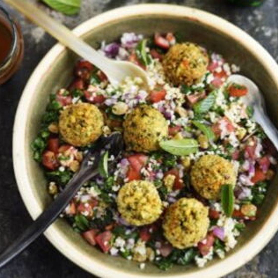 Salade libanaise aux falafels