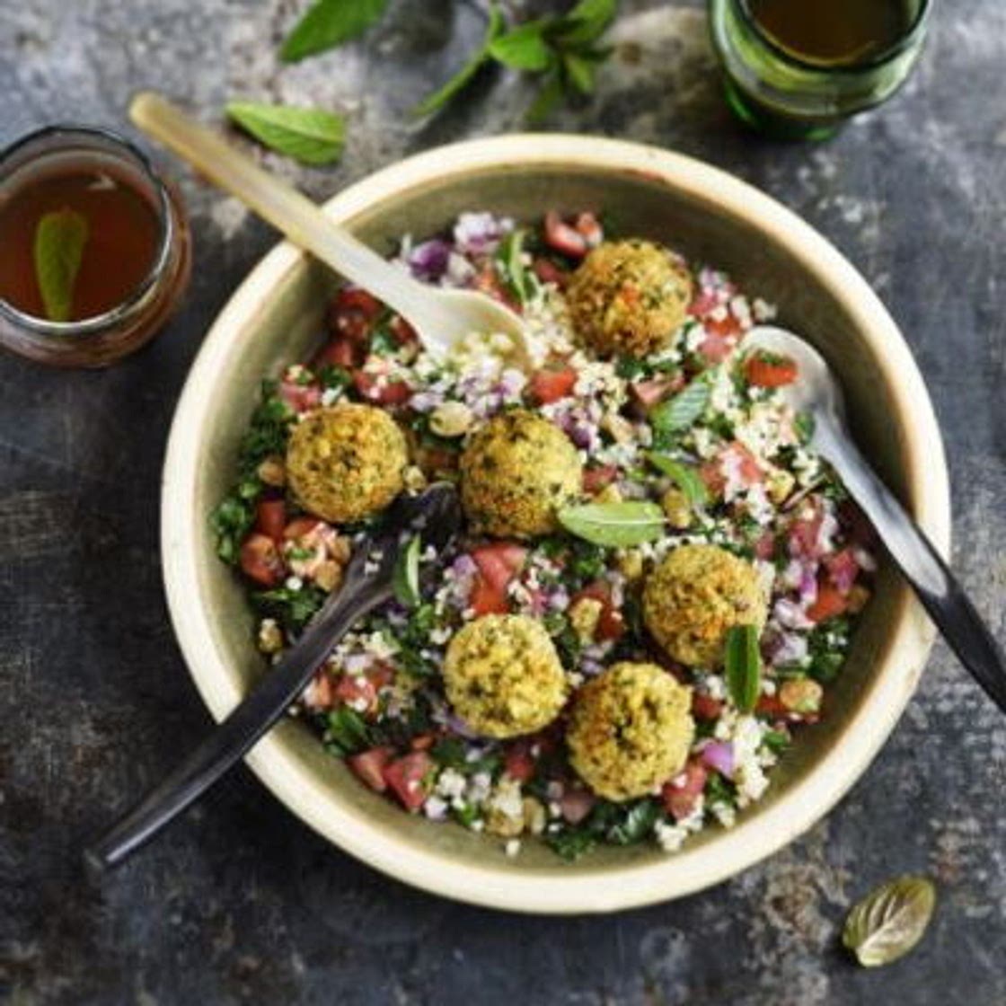Salade libanaise aux falafels