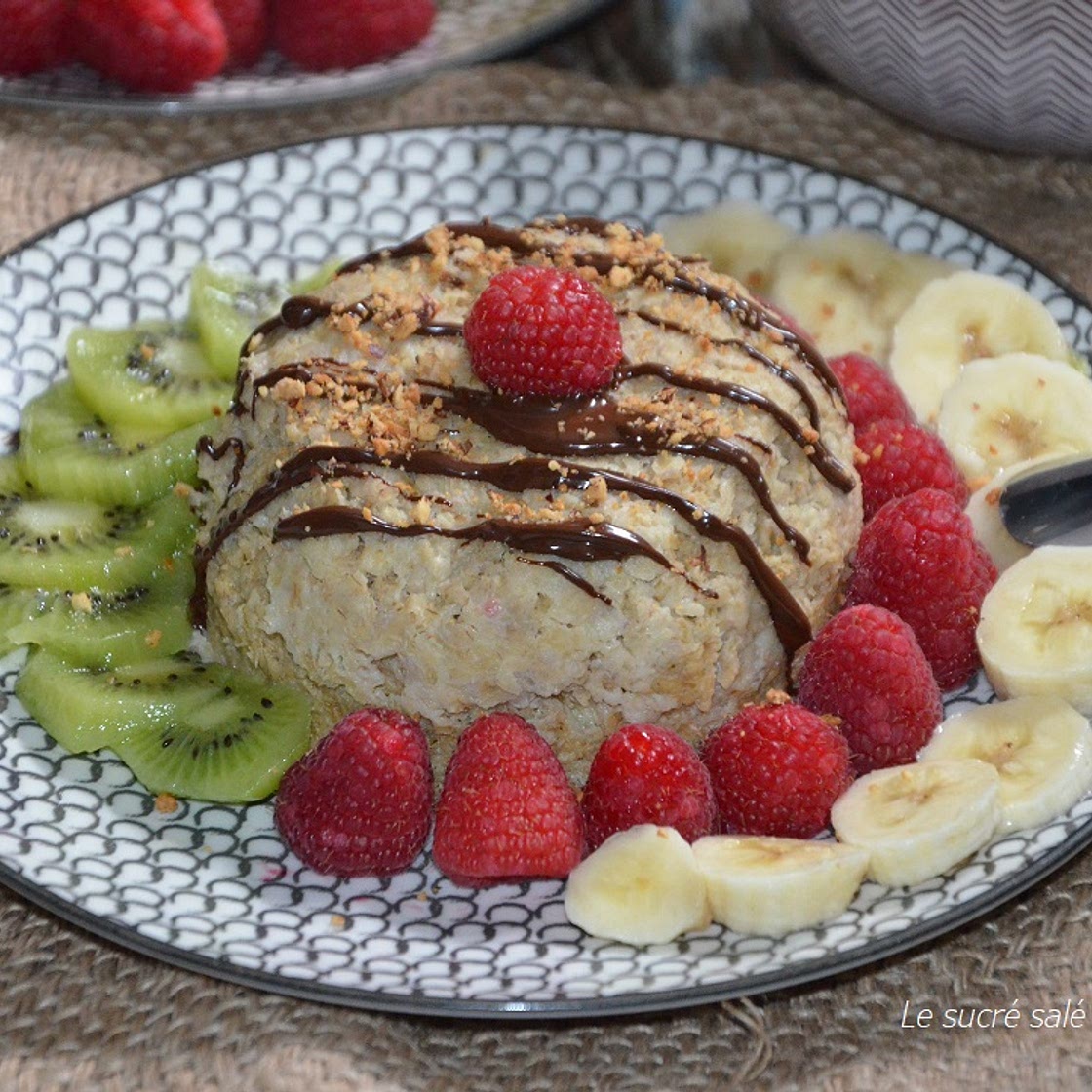 bowl cake sain au son d'avoine