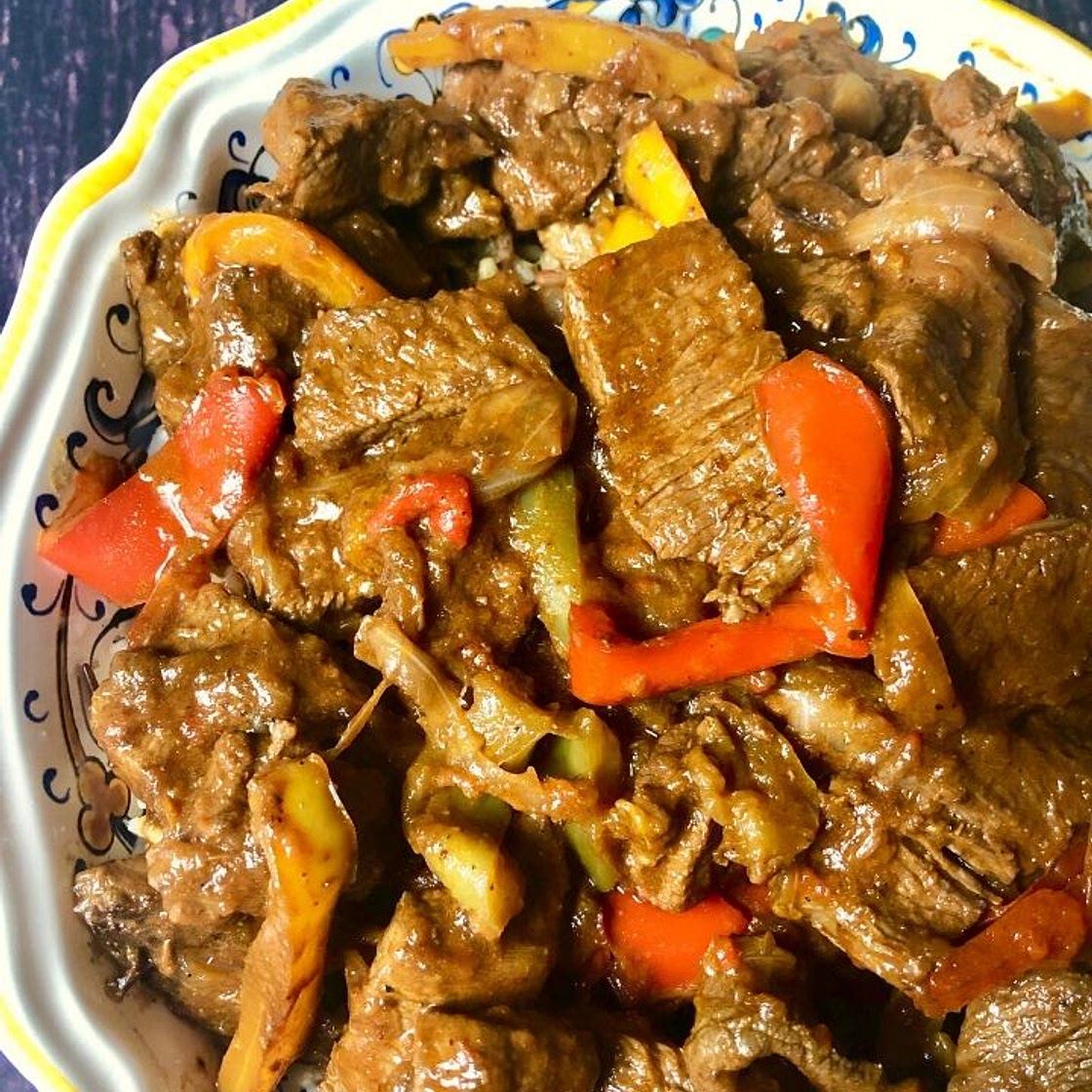 Instant Pot Venison Steak with Onions & Peppers