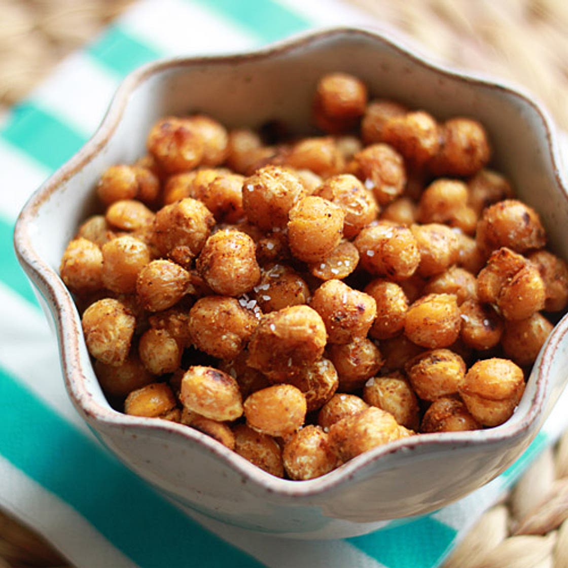 Pan-Fried Curried Chickpeas