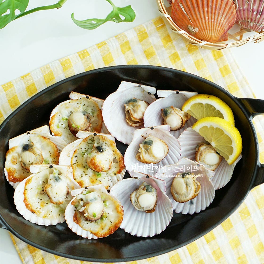 가리비 찌는법 해감 손질법 부터 가리비 치즈구이 제철 요리