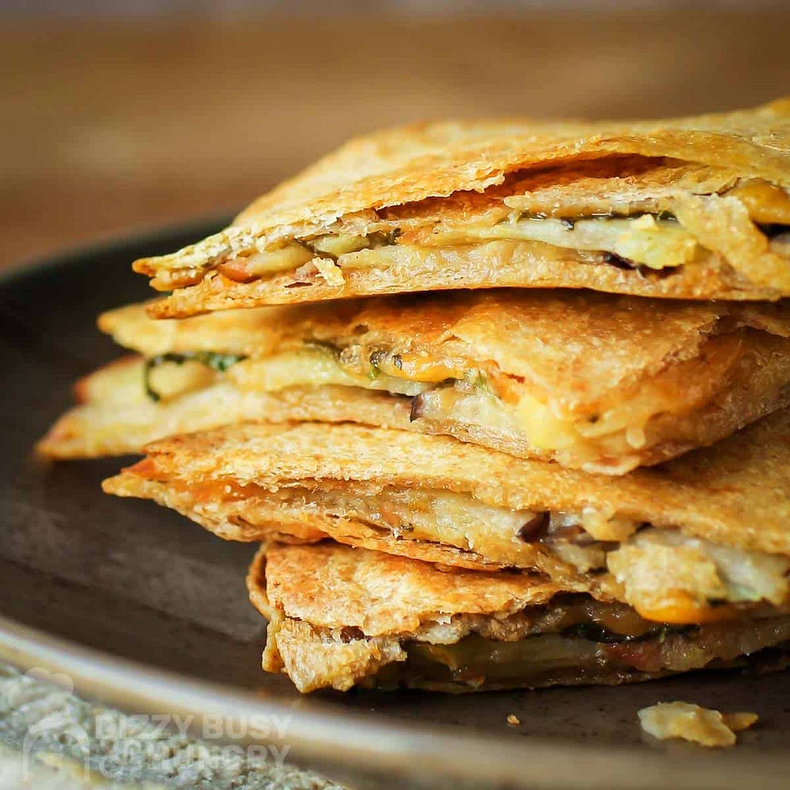 Eggplant Apple Vegetarian Quesadillas
