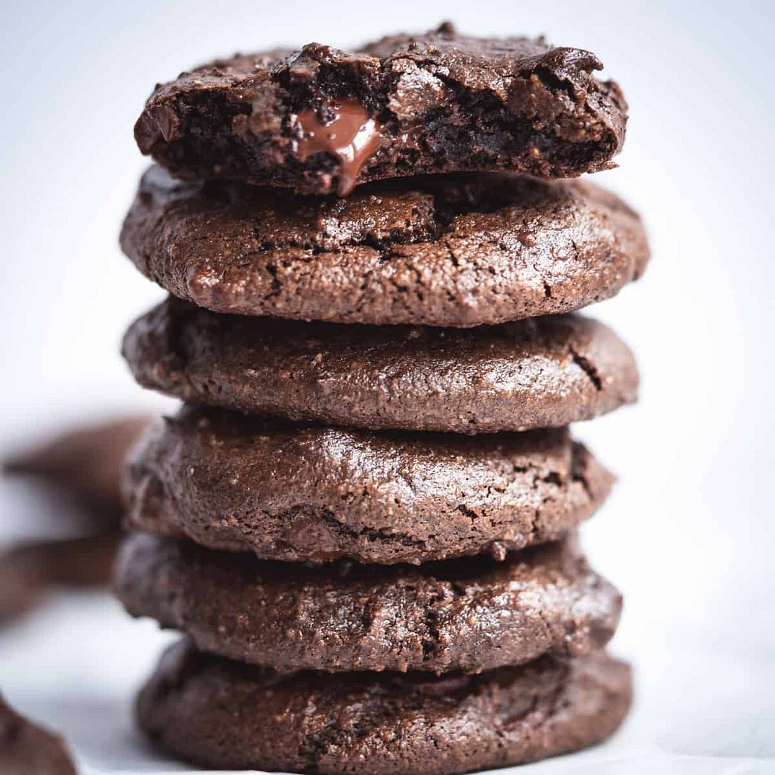 Chocolate Fudge Tahini Cookies