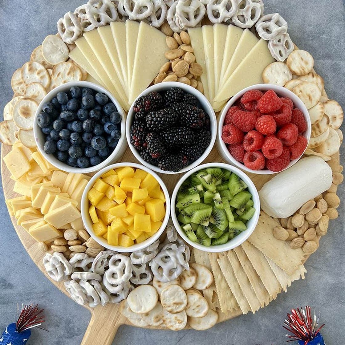 Olympic Rings Charcuterie Board