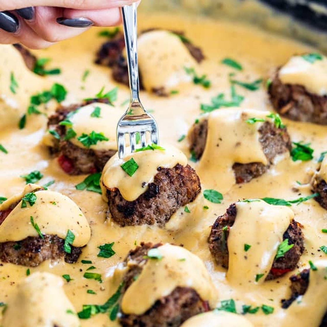 Philly Cheese Steak Meatballs