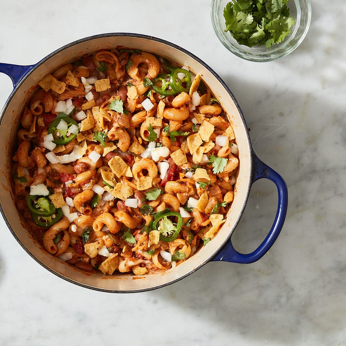 One-Pot Vegetarian Chili Mac