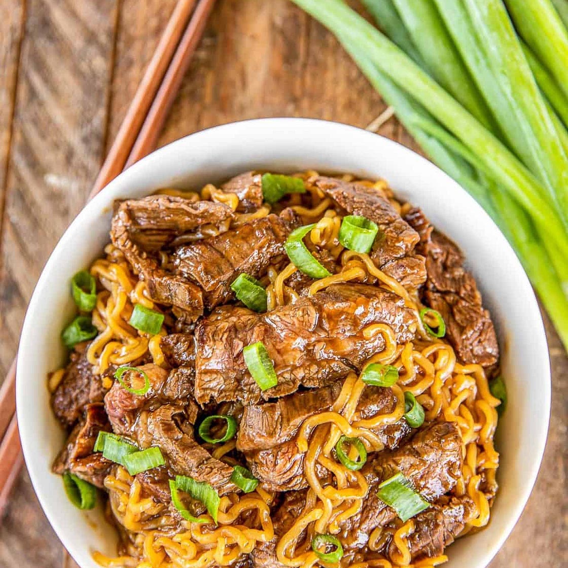 Spicy Steak Ramen Noodles