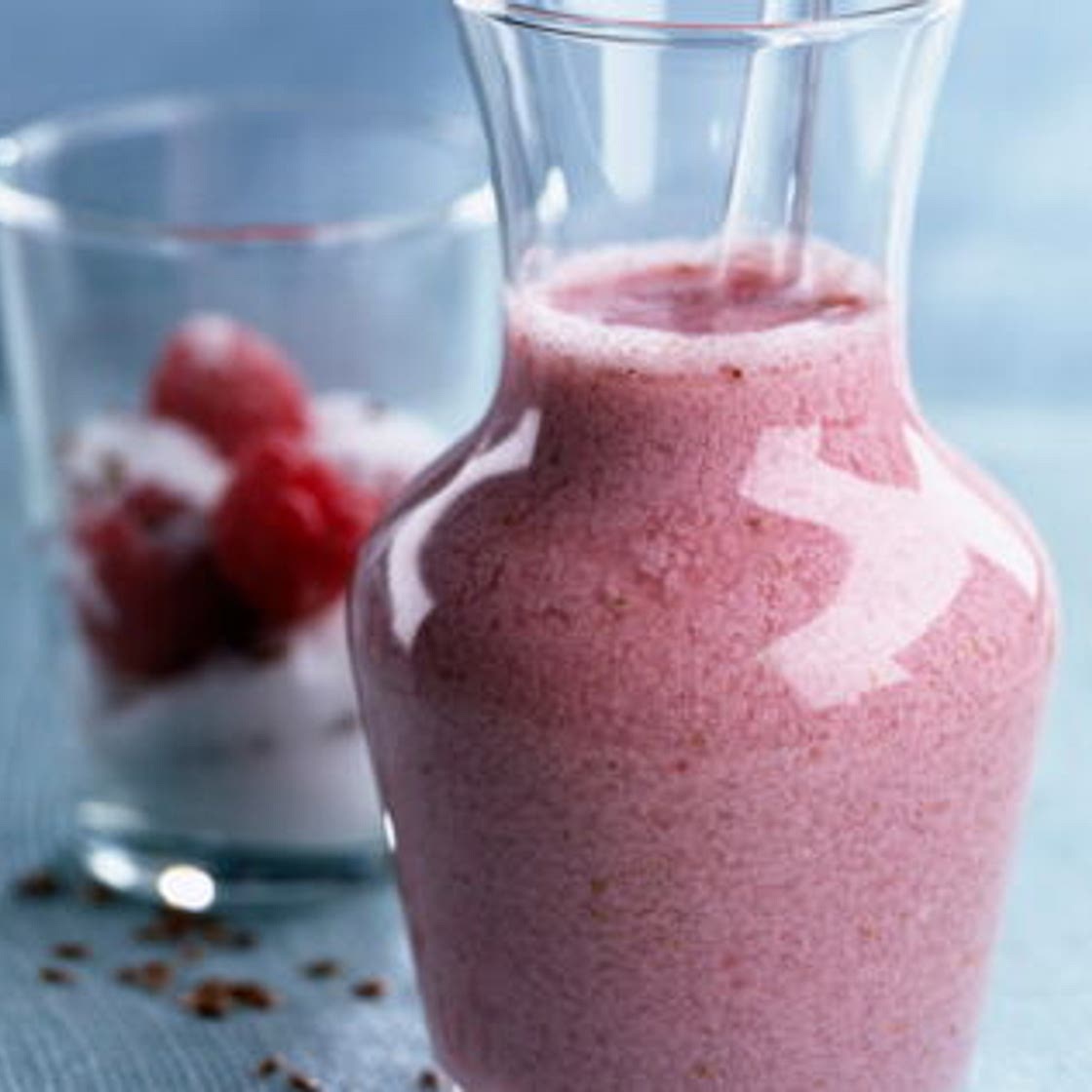 Milk-shake santé à la framboise