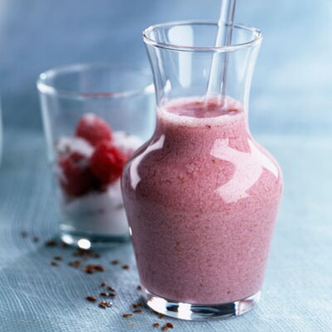 Milk-shake santé à la framboise