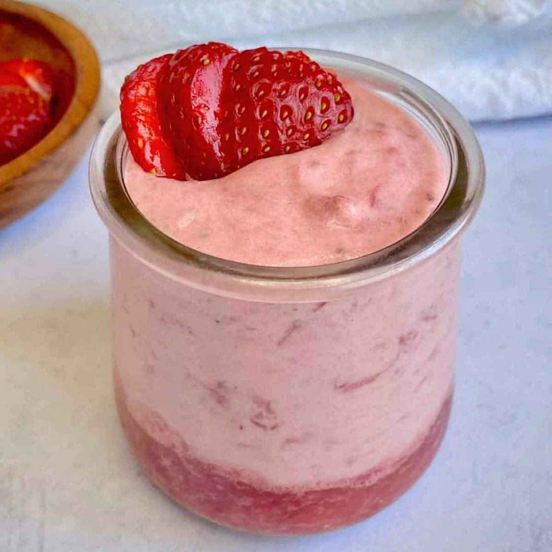 Vegan Strawberry Mousse