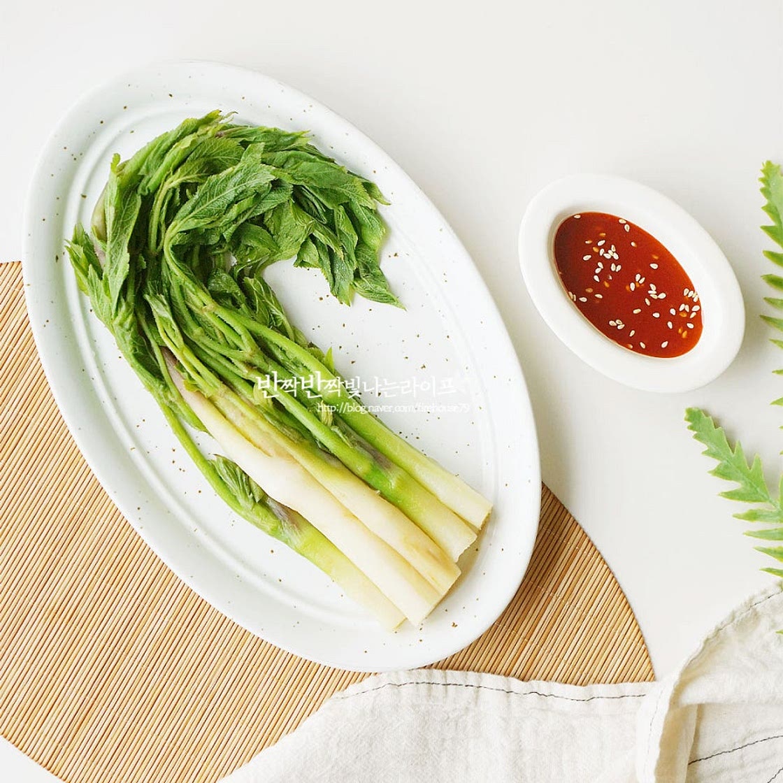 두릅데치기 시간 두릅숙회 손질 땅두릅 데치기