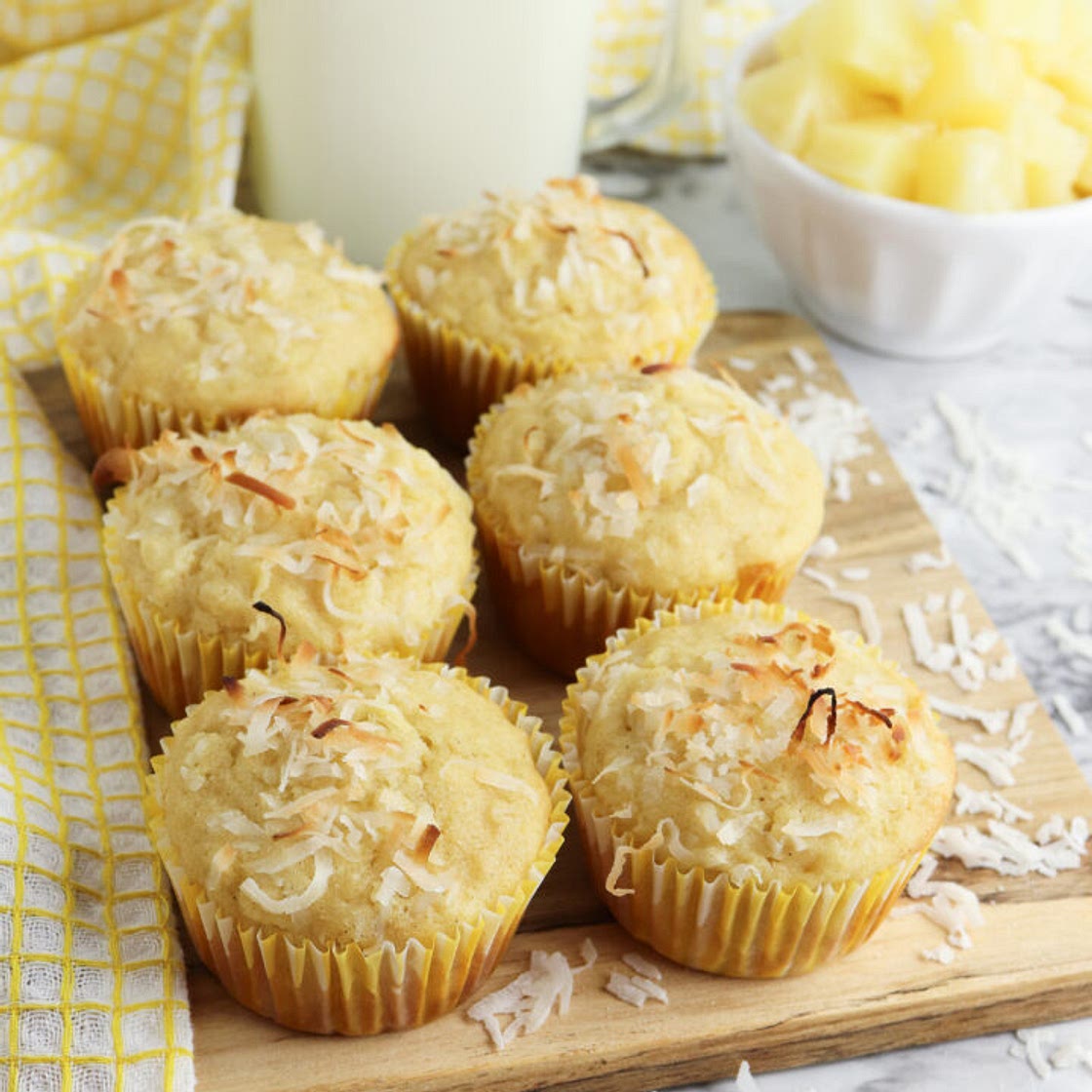 Pineapple Coconut Muffins